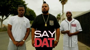 Phonk P, Fred Blaze and Trap Star Hated on the set of "Say Dat" video shoot in Bompton, California. 